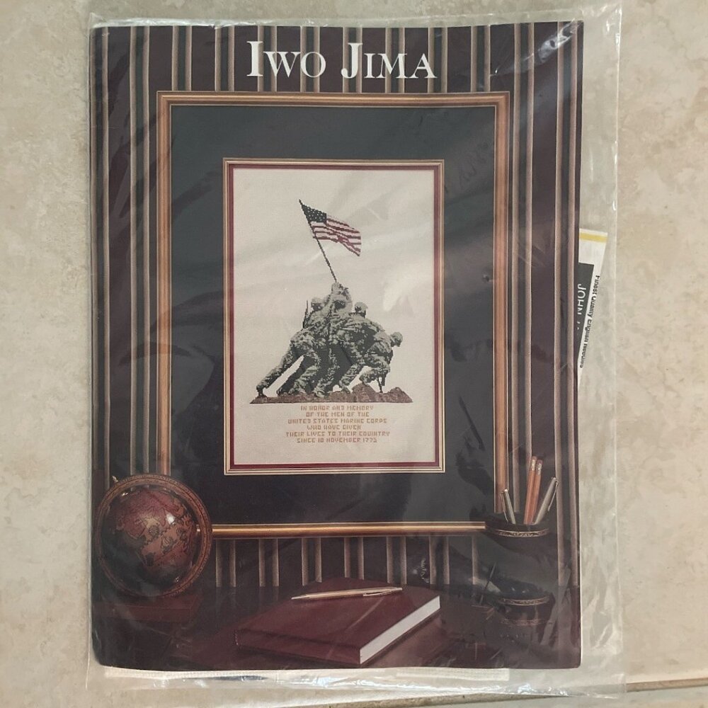 Iwo Jima Cross Stitch Pattern Kit By Brittany Inspirations NOS 1991